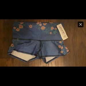 Teeki M blue Demin and flowers shorts
